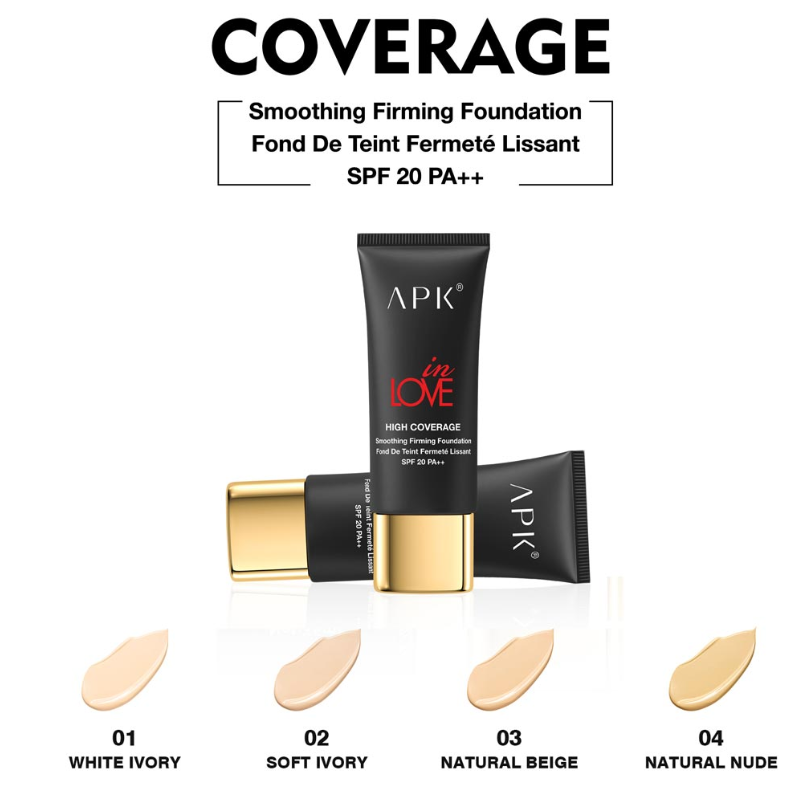 APK In Love High Coverage Smooth Firming Foundation SPF 20 – 35ml