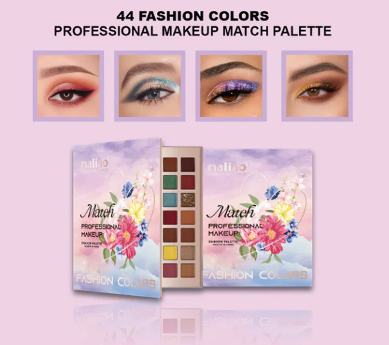 Maliao 44-Color Shadow Palette - Highlighter, Contour, Blusher, Eyebrow, and Eyeshadow