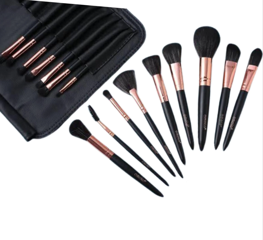 Makeup Brush Set, Emelie Makeup & High-Quality Brushes in a Convenient Pack